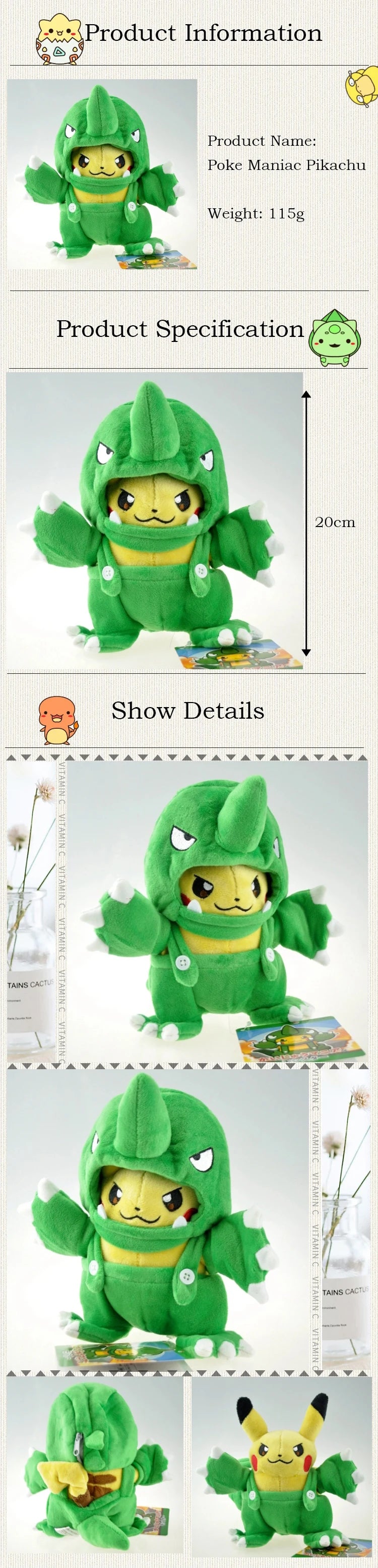 Pokemon Pikachu Morpeko Gengar Cosplay Toy Snorlax Garchomp Tyranitar Hydreigon Anime Eevee Lapras Stuffed Plush Charizard doll
