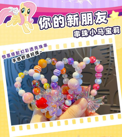 Authentic Pony Polaroid Keychain Girls Cute Cartoon Twilight Sparkle Doll Key Chain Pendant Year of The Horse Mascot