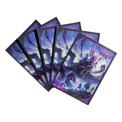 60Pcs/Set 66x91mm Anime TCG Game Lorcana Trading Card Game DIY Matte Card Sleeve Hobbies Collection Gift Toys