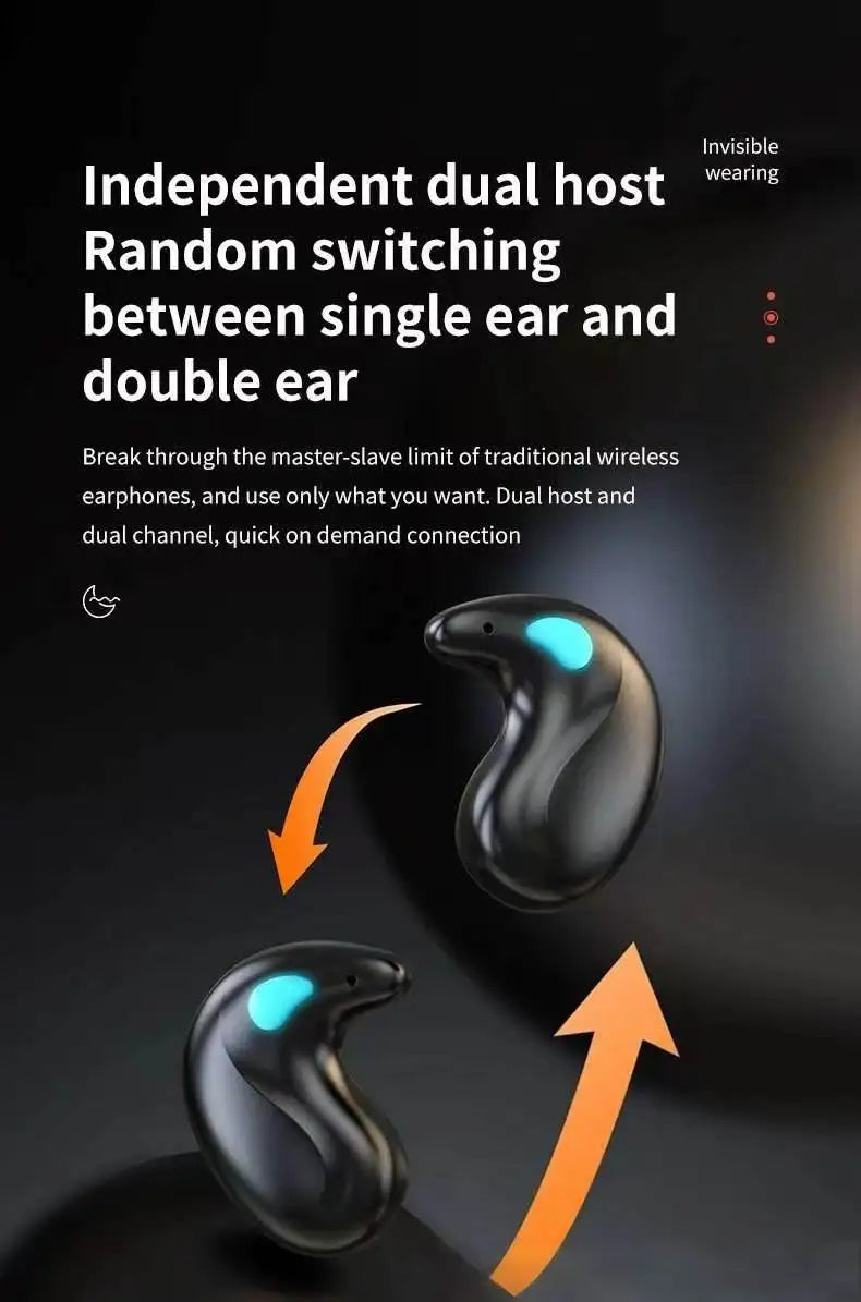 X55 Sleep Earphones Bluetooth Earphones Long Battery Life No In Ear Wireless Earphones Bluetooth