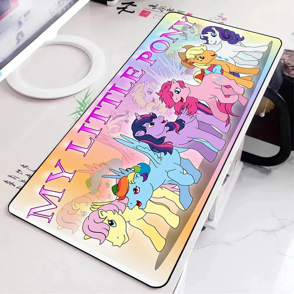 Pony Hot Little Unicorns Mousepad HD Printing Computer Gamers Locking Edge Non-slip Mouse Pad XXL90x40cm Keyboard PC Desk Pad