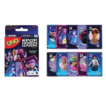 UNO JRV01 K-POP Demon Hunters Card Game with Wild Golden Honmoon