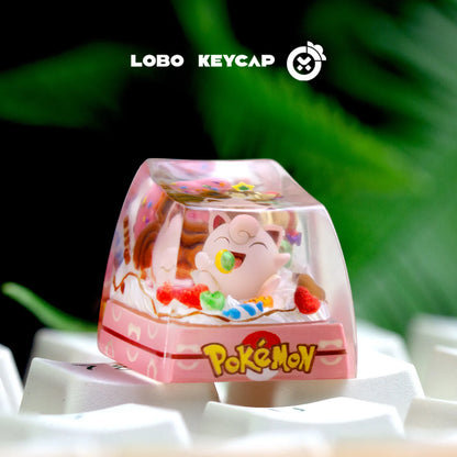 Anime Keycap Pokemon Snorlax Pikachu Gengar Single Handmade Cute Resin Custom Esc For Mechanical Keyboard Enthusiasts Keycaps