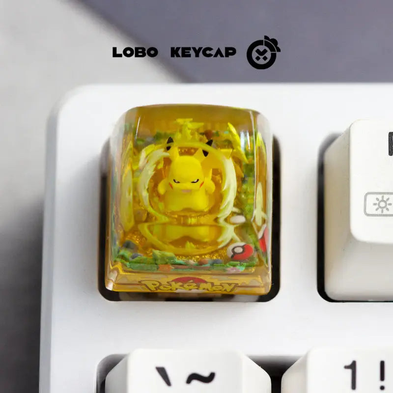 Anime Keycap Pokemon Snorlax Pikachu Gengar Single Handmade Cute Resin Custom Esc For Mechanical Keyboard Enthusiasts Keycaps
