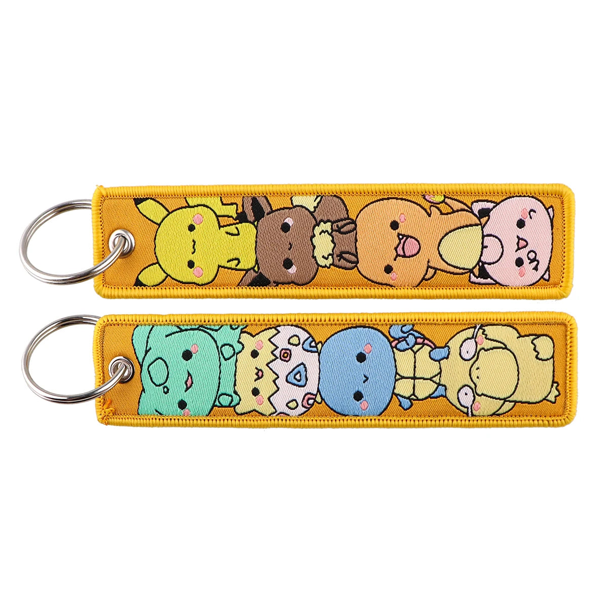 Anime Cute Animal Jet Tag Embroidery Keys Tag Women Keyring Cartoon Car Keys Fashion Jewelry Accessories Kids Gifts 1PCS