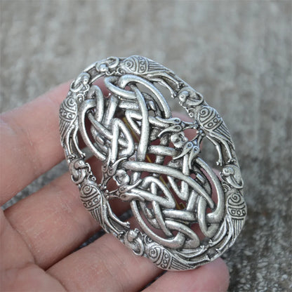 Nostalgia 1Pcs Retro Sweden Norse Viking Brooches Badge Suit Shirt Clothing Jewelry Brosch Talisman