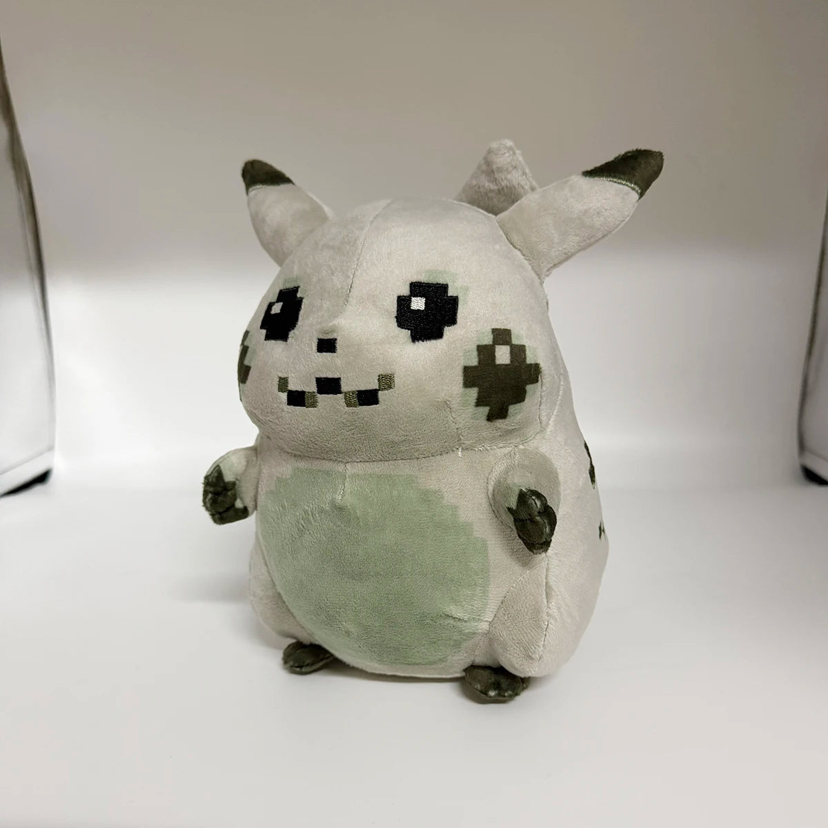 Initial Pikachu Plush Toys Pokemon 30th Anniversary Commemorative Edition Pixel Art Style Pikachu Dark Lightning Pikachu Doll