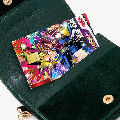 Amine Yu Gi Oh Classic Diy Credit Debit Card Sticker Party Sticker Decoration Waterproof Small Chip Card Skin Sticker