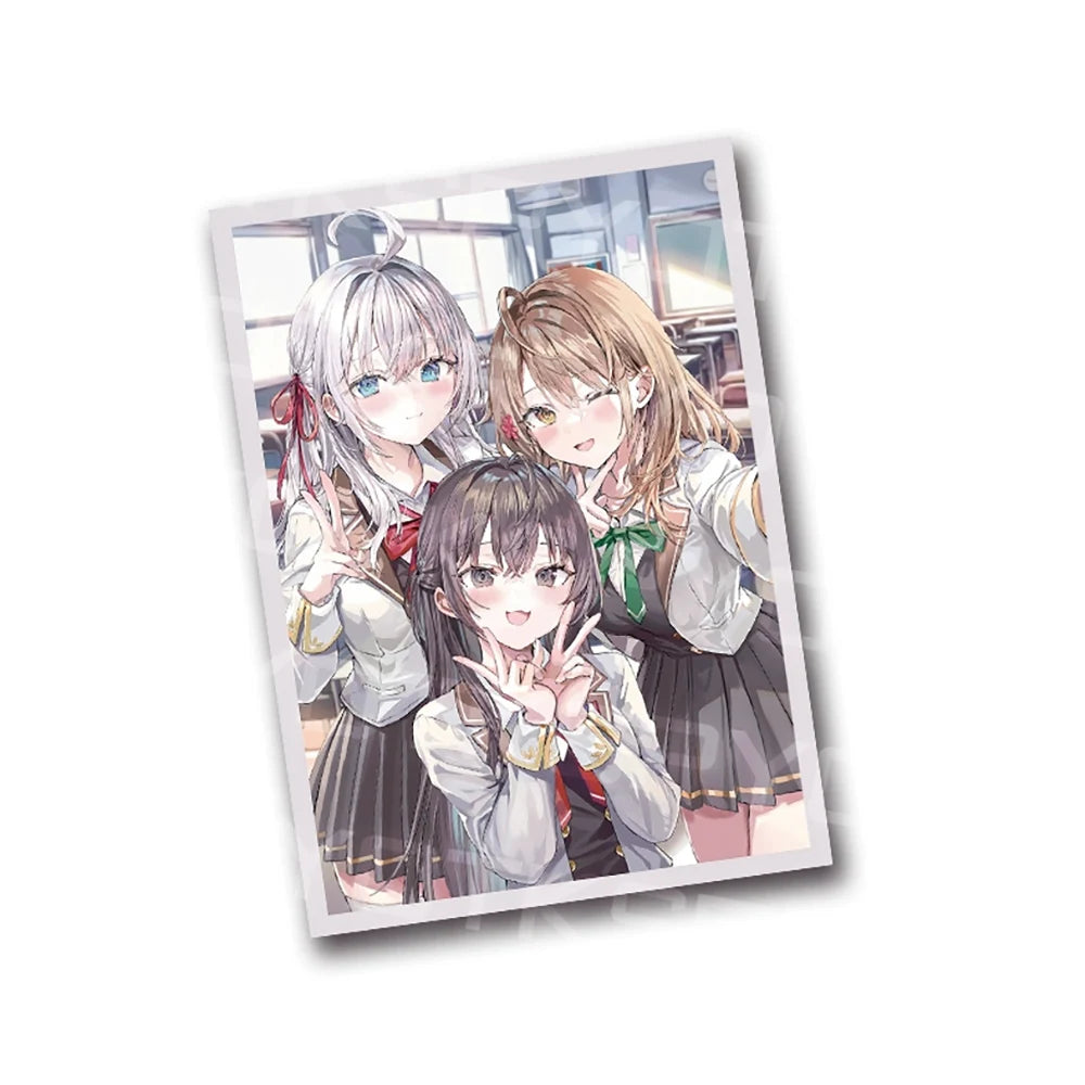 60Pcs/pack PTCG Mix Anime Collect Card Sleeves Cute Alisa Firefly Robin Collect Battle Cards Decoration Card Sleeves 63X90MM