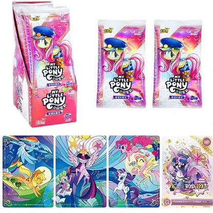 KAYOU Authentic My Little Pony Shining Moon Pack 11th Edition Hidden SC Trading Collectible Cards Toy Gift for Kids Birthday
