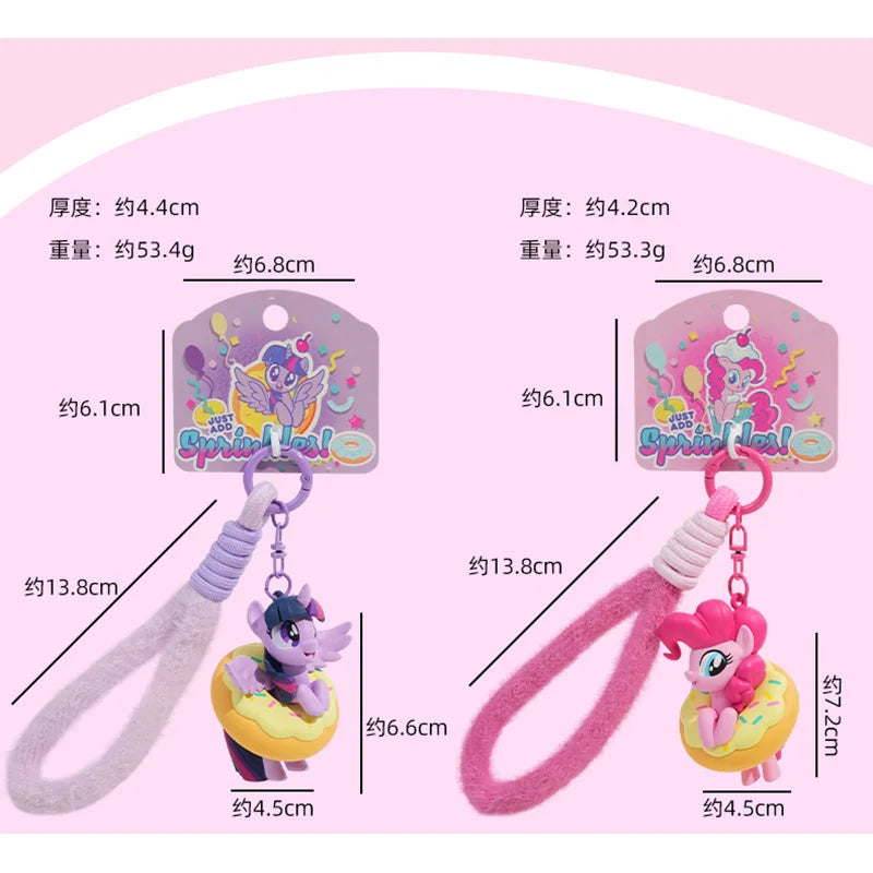Official My Little Pony Donut Charm Bracelet Adjustable Wristband And Bag Chain Cute Kawaii Gift For Fans Friendship