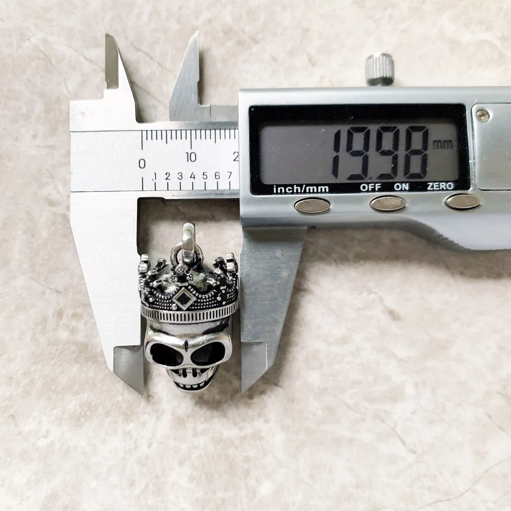 Pendant Sword With Crown Skull Knight Window New Fine Jewelry Europe Style 925 Sterling Silver Protection Gift For Women Men
