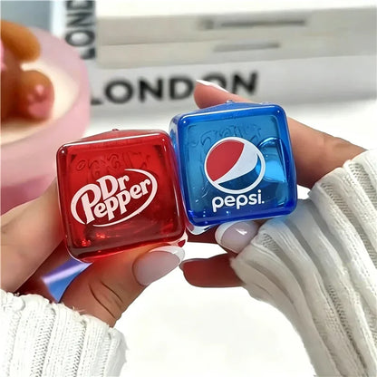Schylling Needoh Nice Ice Baby 4 Pack Teenie Cube Fidget Relief Sensory Toy Cola Sprite Cube Squish Toy Maltose Non-toxic Gift