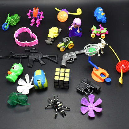 20PCS Gachapon Machine Transparent Gachapon Toys Creative Coin-Operated Gachapon with Random Doll Toys Children's Birthday Gift
