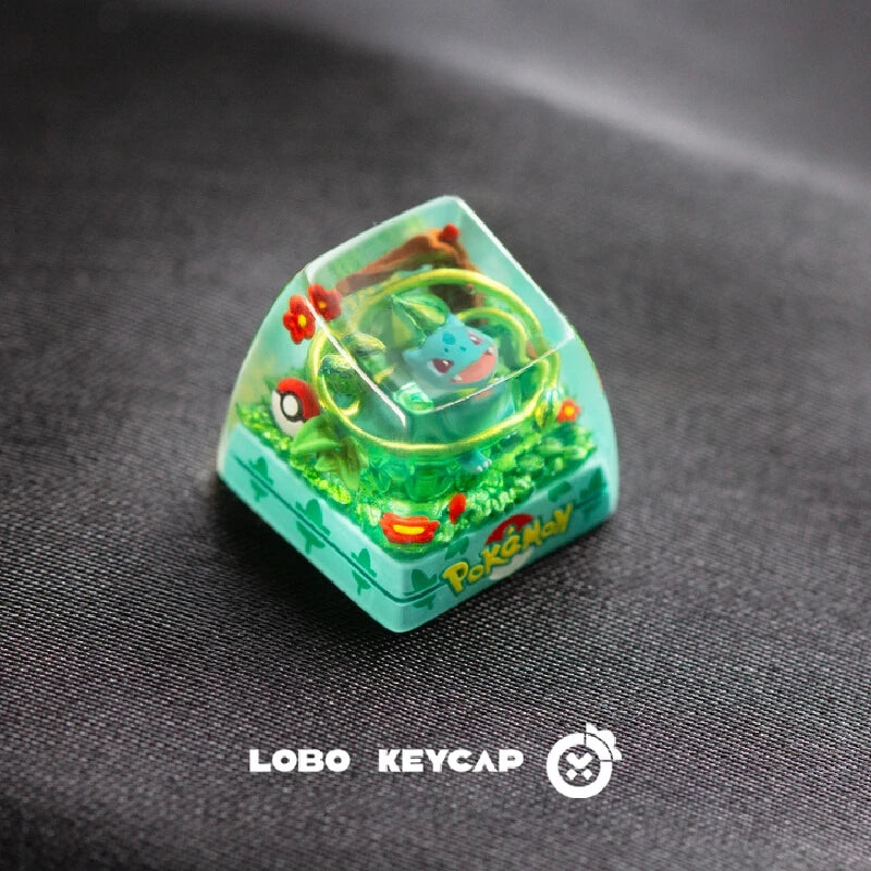 Anime Keycap Pokemon Snorlax Pikachu Gengar Single Handmade Cute Resin Custom Esc For Mechanical Keyboard Enthusiasts Keycaps