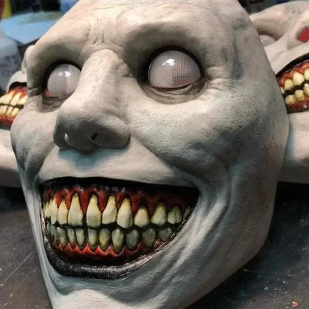 Creepy Halloween Mask Smiling Demons Horror Face Masks The Evil Cosplay Props Party Masquerade Halloween Mask Clothing Accessor
