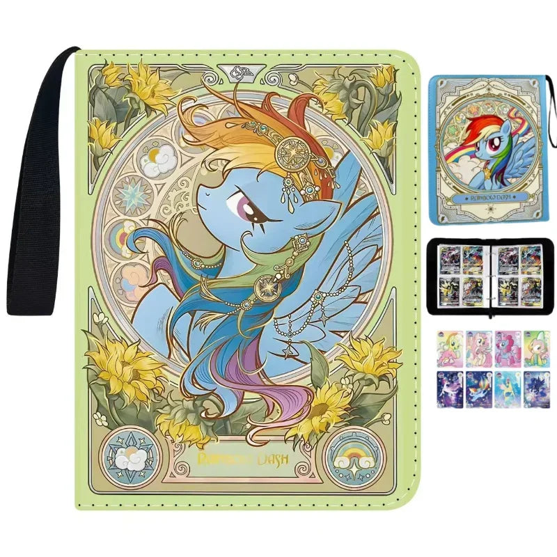 400 My Little Pony Anime Cartoon Album Book Game Card Collection Binder Children’s Toy Large Capacity Business Card Holder Gift