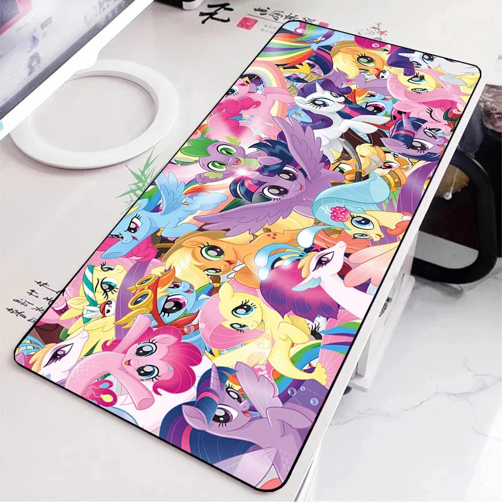 Pony Hot Little Unicorns Mousepad HD Printing Computer Gamers Locking Edge Non-slip Mouse Pad XXL90x40cm Keyboard PC Desk Pad
