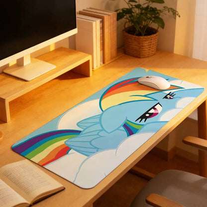 My L-Littles-P-Ponys Mouse Pad Computer Mat Deskpad Laptop Keyboard Mat Office Large Landscape Mousepad
