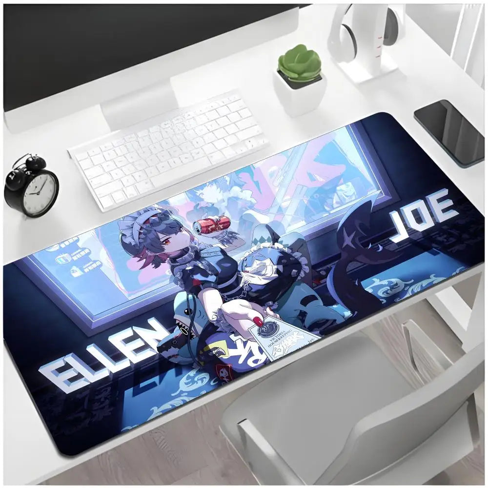 Shark Warrior Zenless Zone Zero Ellen Joe Gaming Desk Mat