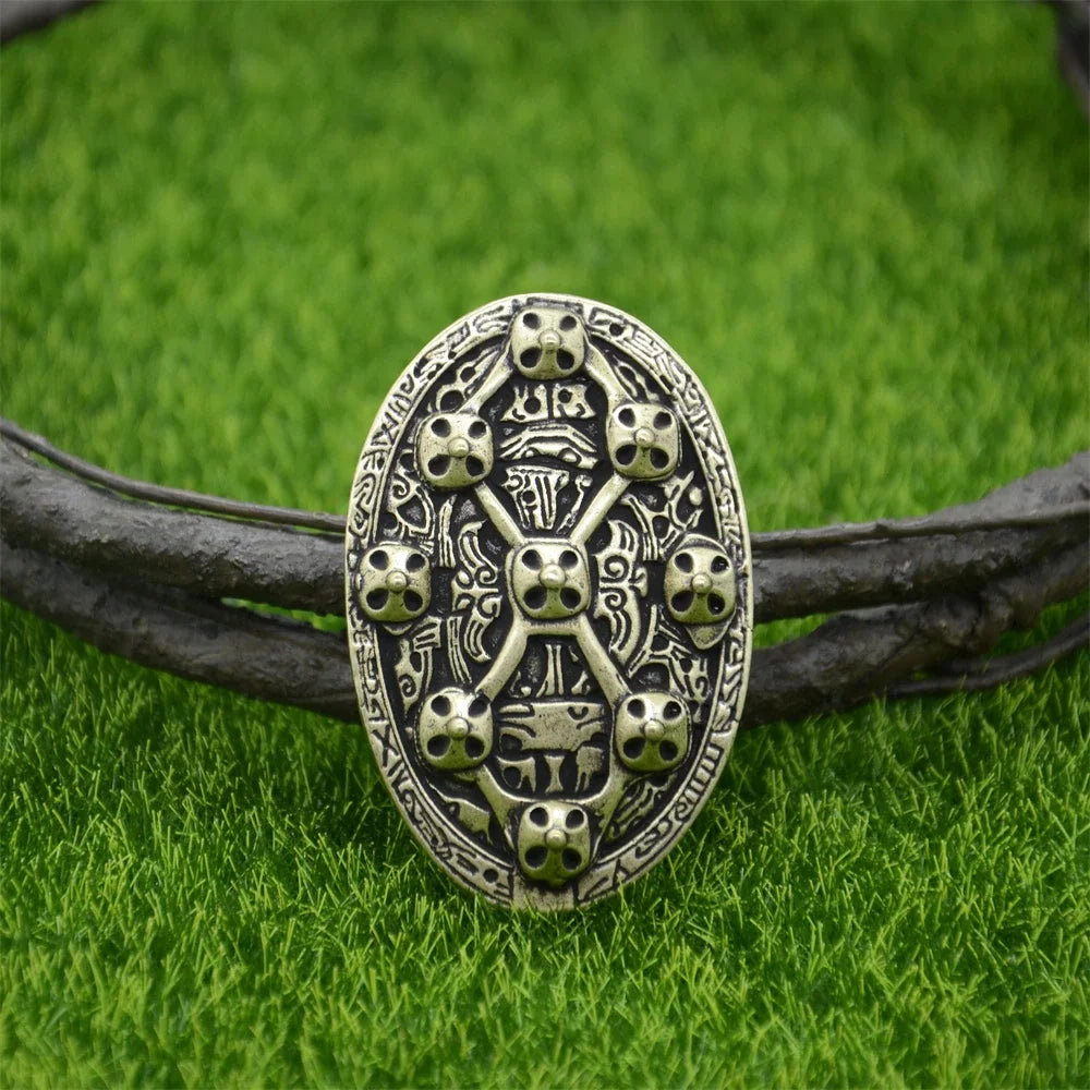 Nostalgia 1Pcs Retro Sweden Norse Viking Brooches Badge Suit Shirt Clothing Jewelry Brosch Talisman