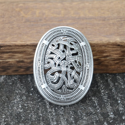 Nostalgia 1Pcs Retro Sweden Norse Viking Brooches Badge Suit Shirt Clothing Jewelry Brosch Talisman