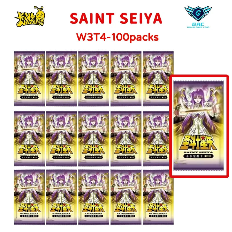 New Kayou Saint Seiya Cloth Awakening Card Box Manga Edition Collectible Card Star Pack Japanese Anime Rare Collection Cards