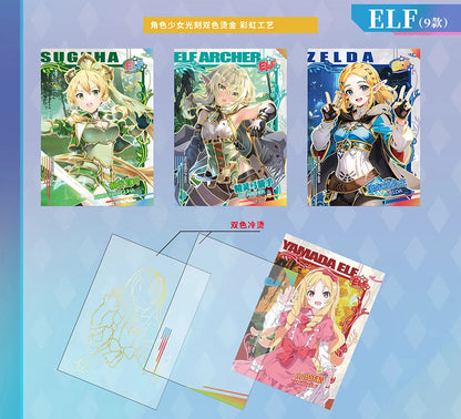 Exceedingly Beautiful Women Goddess Cards Anime Premium Spicy HOLO Booster Thick Exquisite Metal Card Games Toys Gift