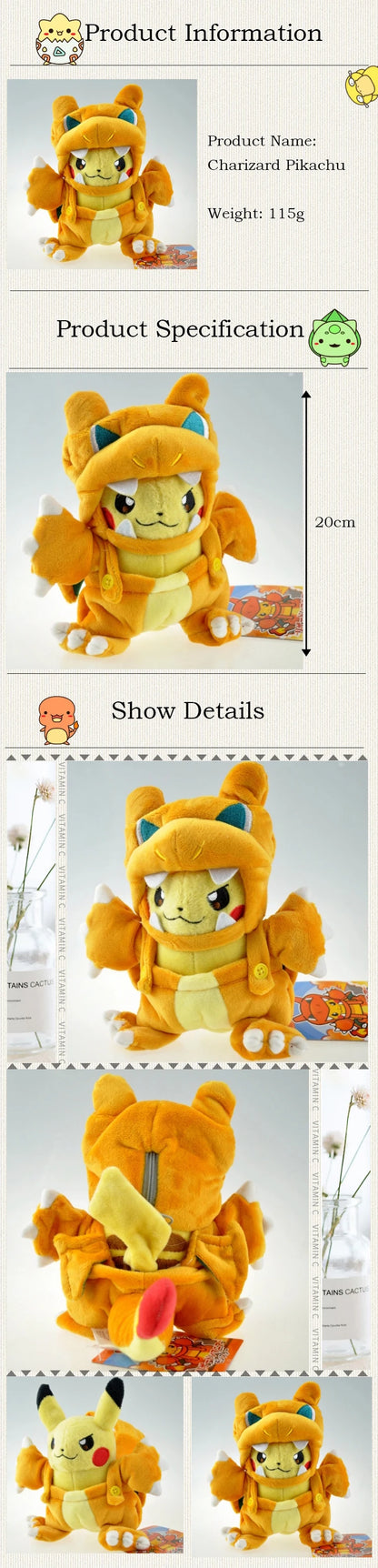 Pokemon Pikachu Morpeko Gengar Cosplay Toy Snorlax Garchomp Tyranitar Hydreigon Anime Eevee Lapras Stuffed Plush Charizard doll