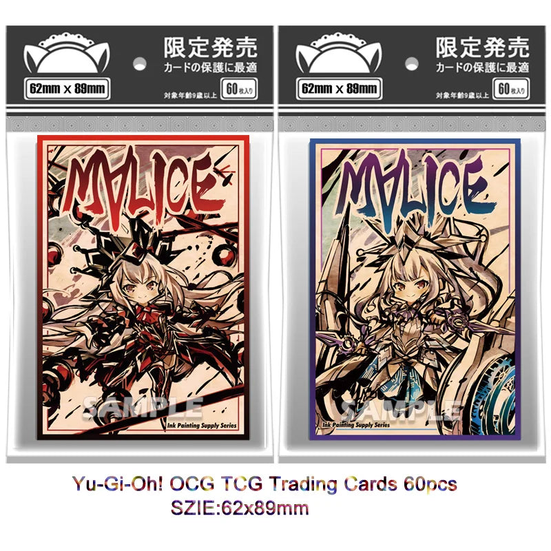 60PCS Yugioh Live☆Twin Ki-sikil & Lil-la Valentine's Style Card Sleeves Yu-Gi-Oh! TCG OCG Trading Cards Shine Protector Case