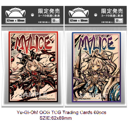 60PCS Yugioh Live☆Twin Ki-sikil & Lil-la Valentine's Style Card Sleeves Yu-Gi-Oh! TCG OCG Trading Cards Shine Protector Case