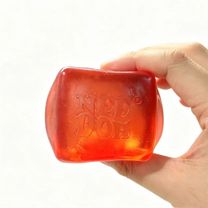 Schylling Needoh Nice Ice Baby 4 Pack Teenie Cube Fidget Relief Sensory Toy Cola Sprite Cube Squish Toy Maltose Non-toxic Gift
