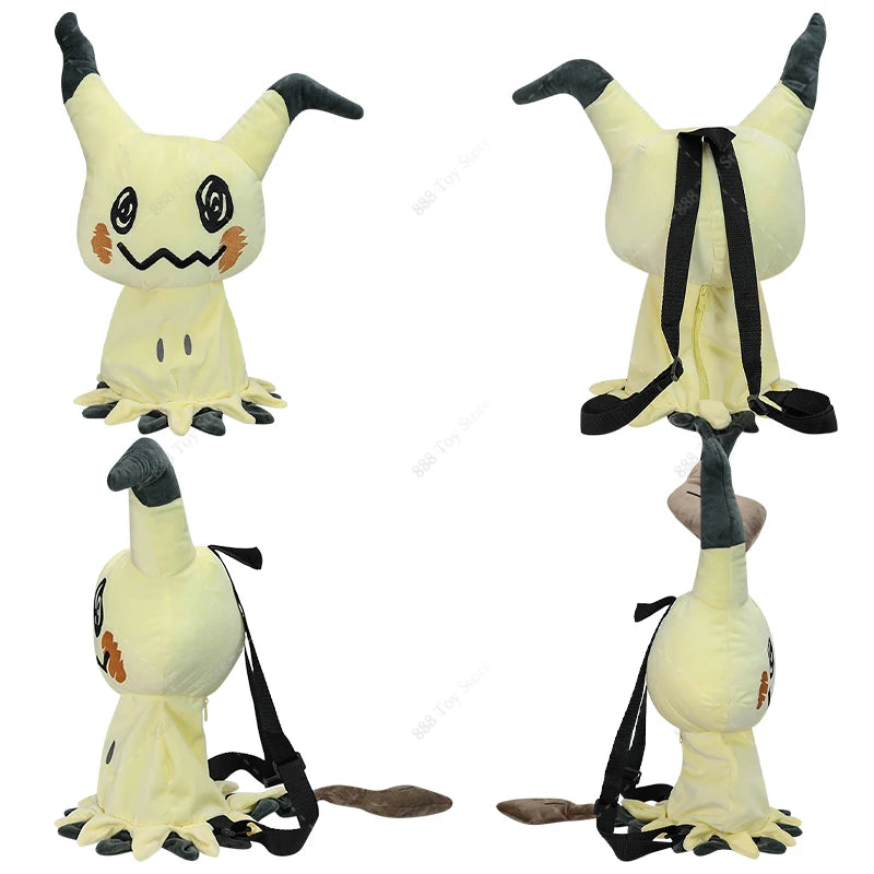 Pokemon Plush Backpack Anime Gengar Charizard Piplup Eevee Mimikyu Soft Stuffed Schoolbag Shoulder Bag Toy for Kids