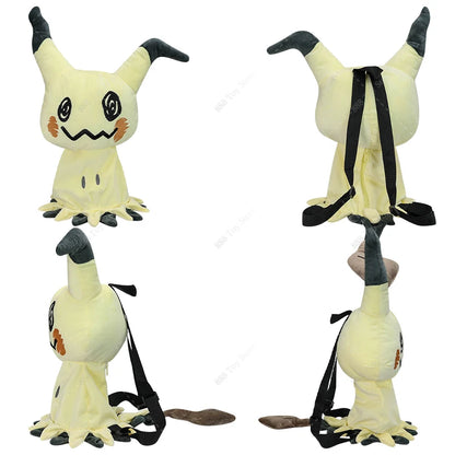 Pokemon Plush Backpack Anime Gengar Charizard Piplup Eevee Mimikyu Soft Stuffed Schoolbag Shoulder Bag Toy for Kids