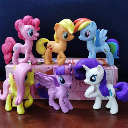 My Little Pony Toy Set Fluttershy Rainbow Dash Twilight Sparkle Princess Cadence Luna Hand Gift