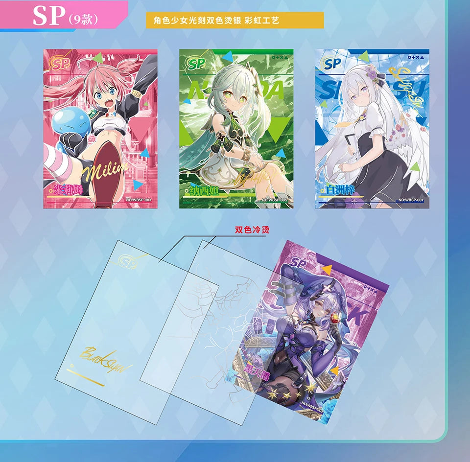 Exceedingly Beautiful Women Goddess Cards Anime Premium Spicy HOLO Booster Thick Exquisite Metal Card Games Toys Gift
