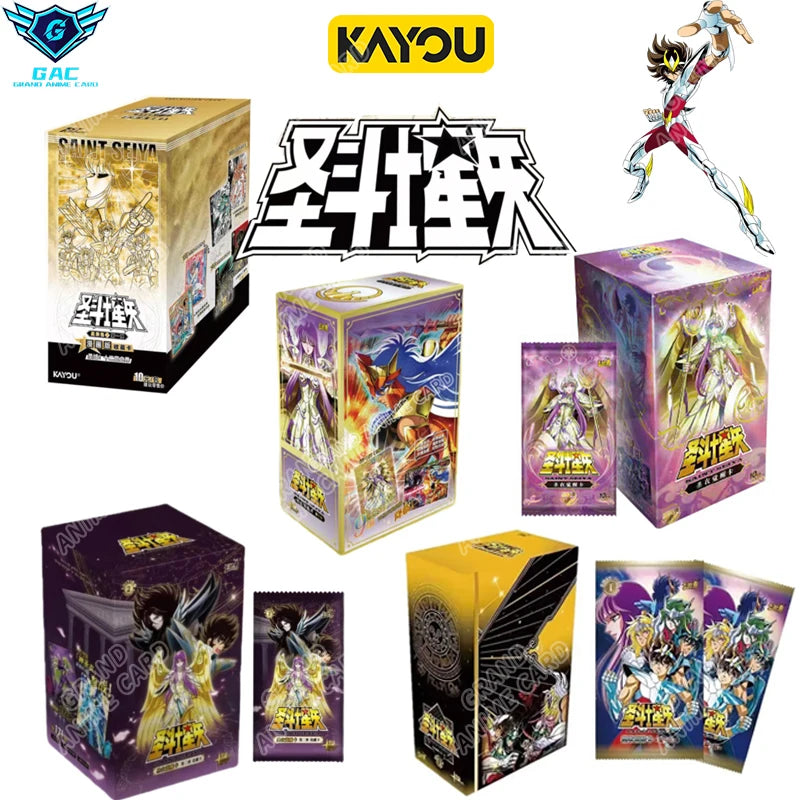 New Kayou Saint Seiya Cloth Awakening Card Box Manga Edition Collectible Card Star Pack Japanese Anime Rare Collection Cards
