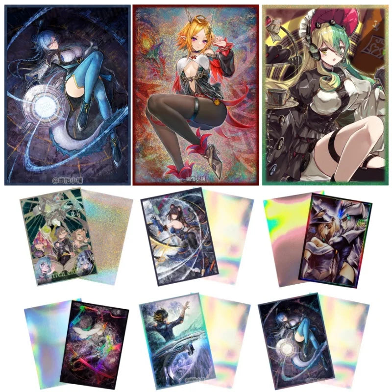 50pcs Diy Yu-Gi-Oh! Witchcrafter Madame Rilliona Card Sleeve TCG OCG Kewl Tune Rotary Galatea Game Collectible Card Sleeve Toys