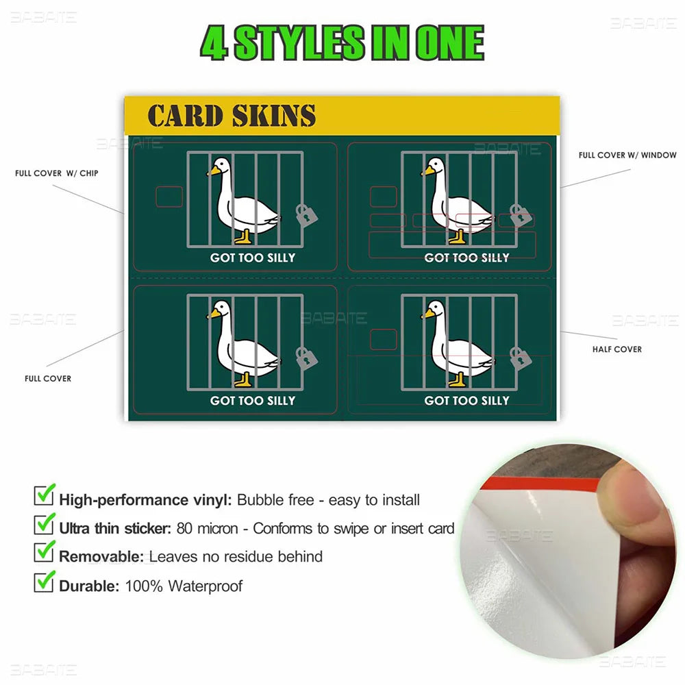 Amine Yu Gi Oh Classic Diy Credit Debit Card Sticker Party Sticker Decoration Waterproof Small Chip Card Skin Sticker