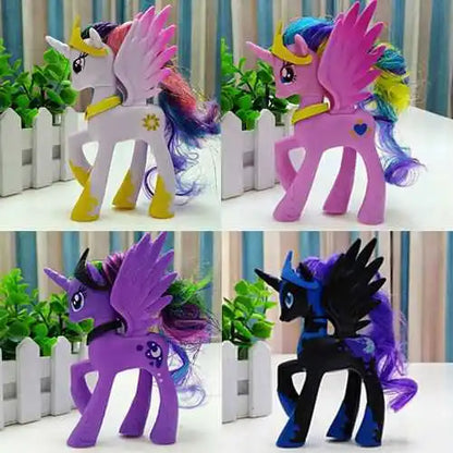 My Little Pony Toy Set Fluttershy Rainbow Dash Twilight Sparkle Princess Cadence Luna Hand Gift