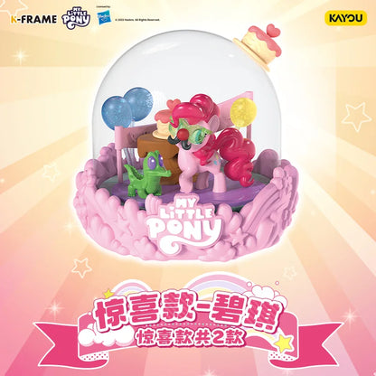 Original KAYOU My Little Pony Mini Scene Vol.1 Magical Home Pinkie Pie Rainbow Dash Decoration Blind Box Rarity Toys Gifts