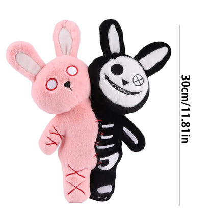 Halloween Double Headed Skull Rabbit Plush Toy Grimace Halloween Doll Company Holiday Gifts Children's Halloween Creative Gifts