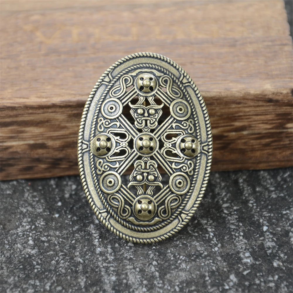 Nostalgia 1Pcs Retro Sweden Norse Viking Brooches Badge Suit Shirt Clothing Jewelry Brosch Talisman