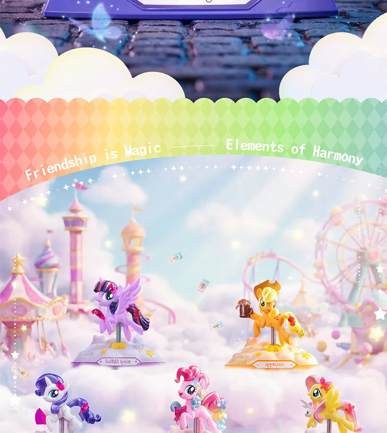 Genuine Blind Box My Little Pony Joyful Party Shaking Joy Series Cute Figurine Desk Decor Gift For And Anime Lover Toys