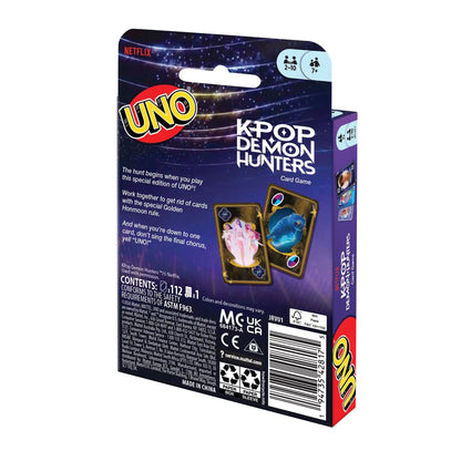 UNO JRV01 K-POP Demon Hunters Card Game with Wild Golden Honmoon
