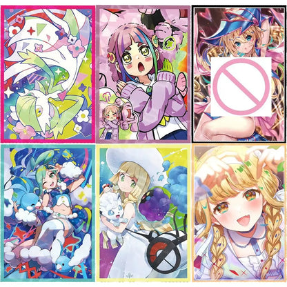 60Pcs/pack PTCG Mix Anime Collect Card Sleeves Cute Alisa Firefly Robin Collect Battle Cards Decoration Card Sleeves 63X90MM