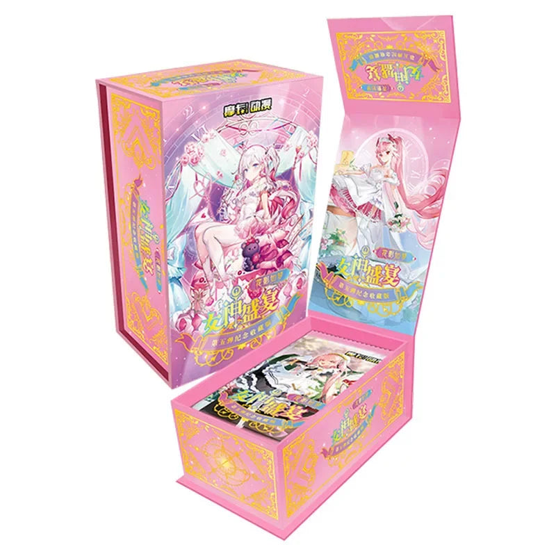 Exceedingly Beautiful Women Goddess Cards Anime Premium Spicy HOLO Booster Thick Exquisite Metal Card Games Toys Gift