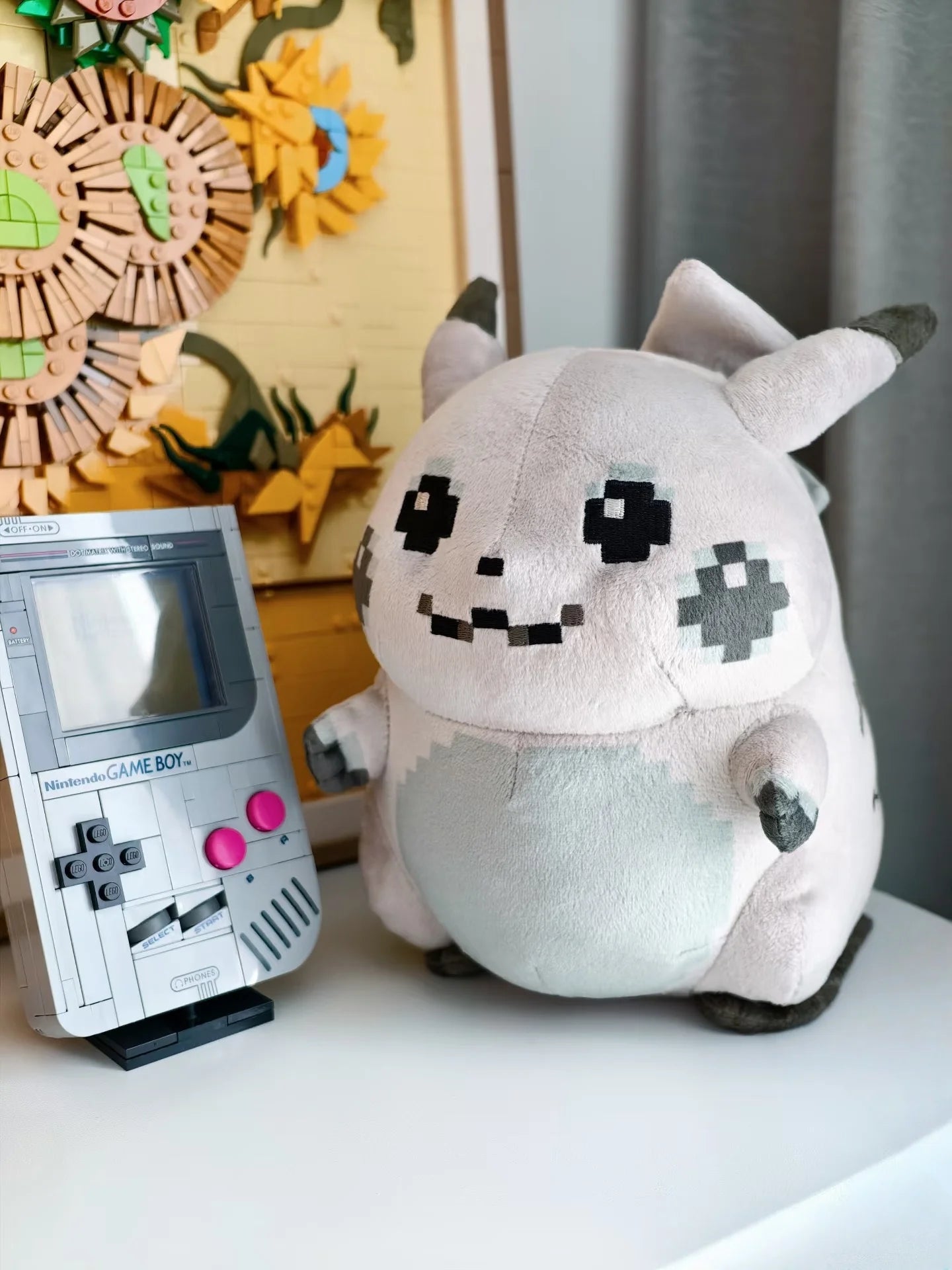 Pokemon Initial Pikachu Plush Pixel Pikachu Stuffed Doll Anime Hobbies Toys Adorably Home Decor Toys Anime Doll Birthday Gifts