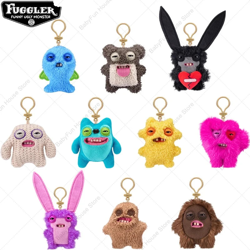 Original Fuggler Ugly Teeth Monster Plush Toy Keychain Pendant