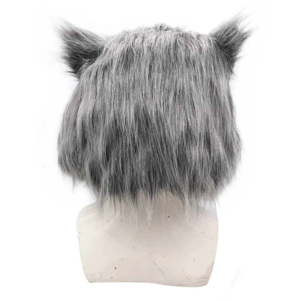 2026 Inosuke Hashibira Mask Helmet  Cosplay Hood Hair Pig Mask Headwear Halloween Carnival Costume Prop